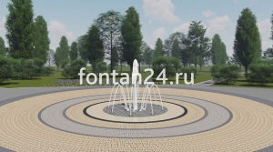 Фонтан для парка "Дуэт малый" ø=2 м