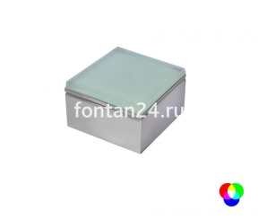 Встраиваемый LED-светильник RGB с контроллером, 12V АС, 80х80 мм, IP67